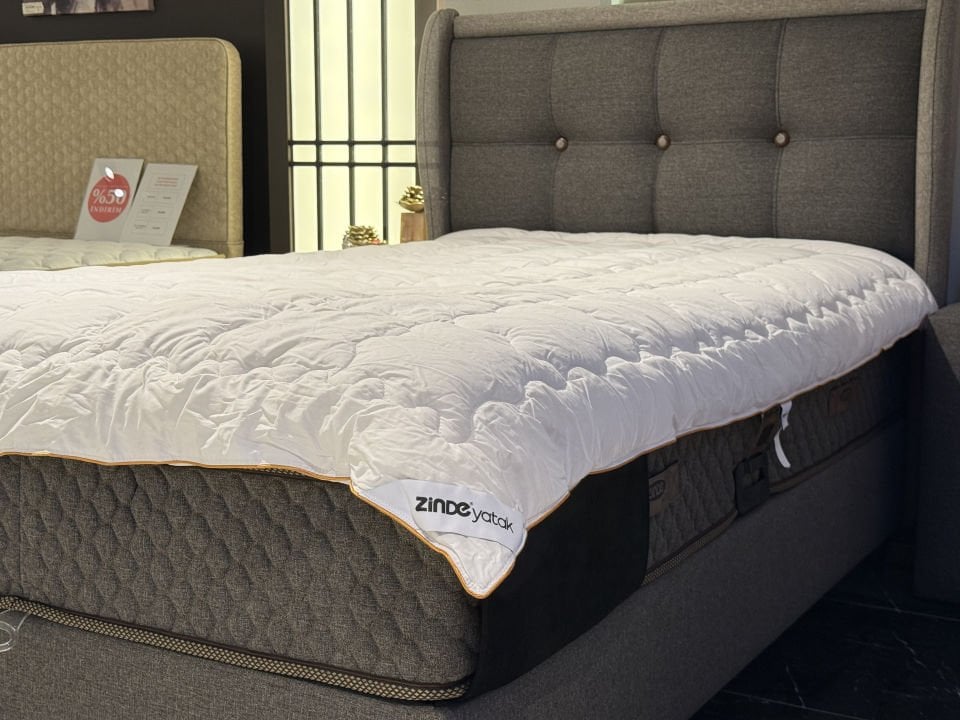 Zinde Yün Yorgan 155*215 Saten Tek Biye Tek Kişilik