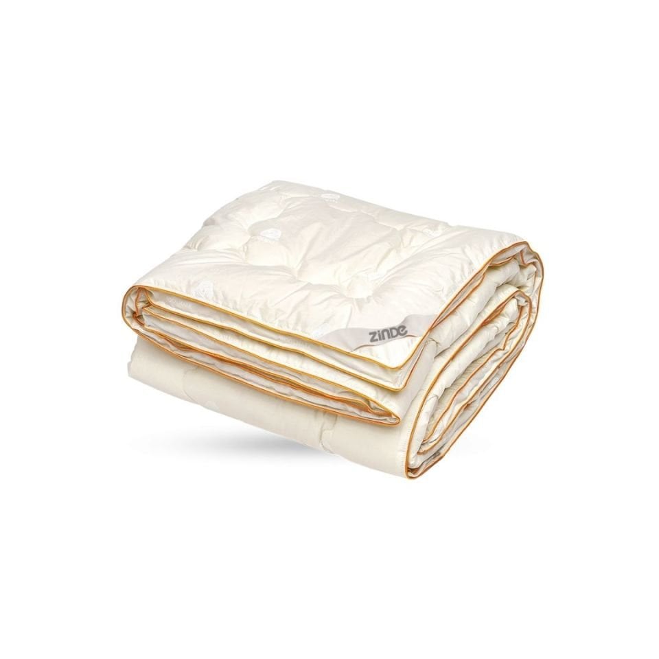 Zinde Yün Yorgan 155*215 Saten Tek Biye Tek Kişilik