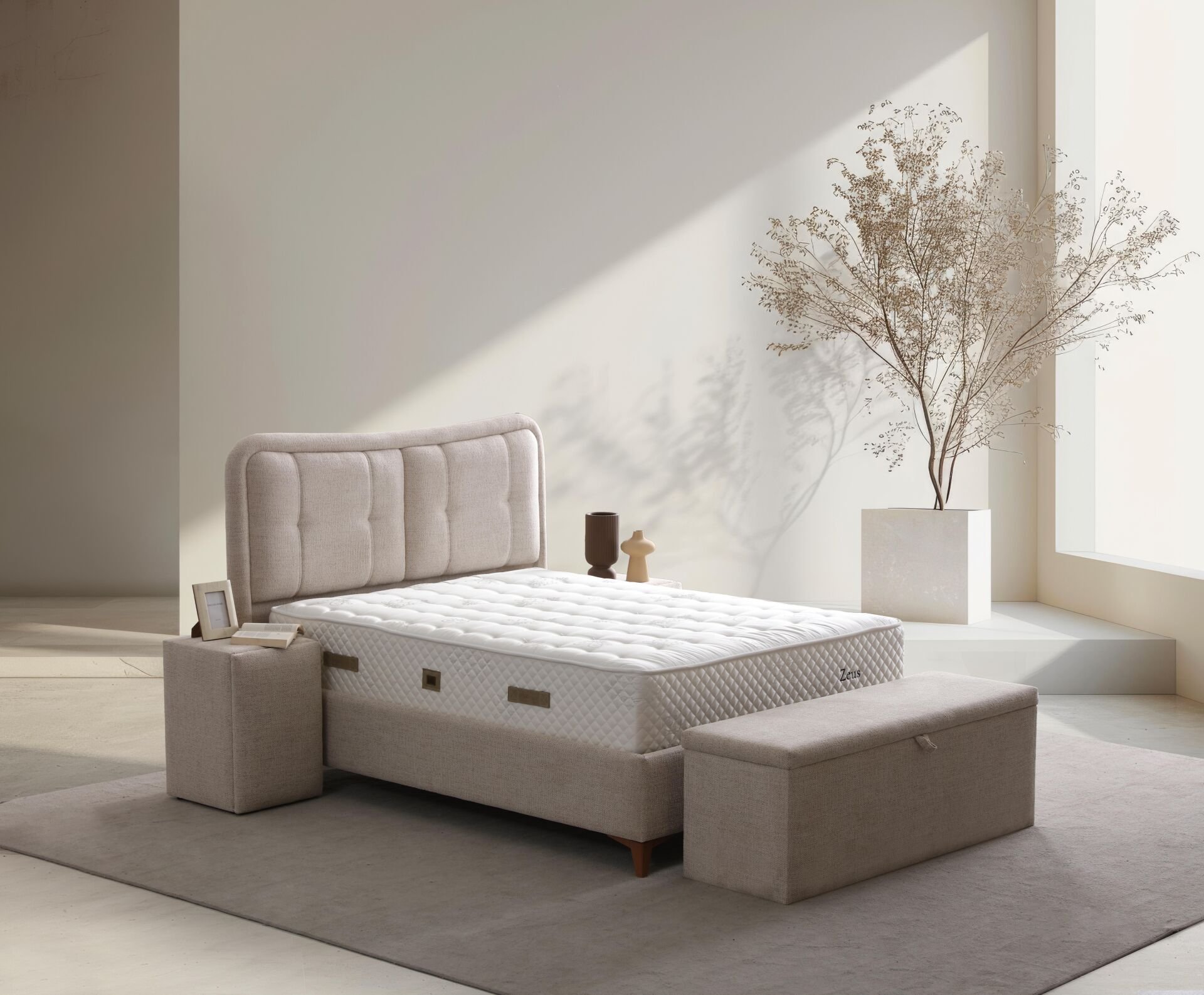 Zinde Zeus Yatak Baza Başlık Seti