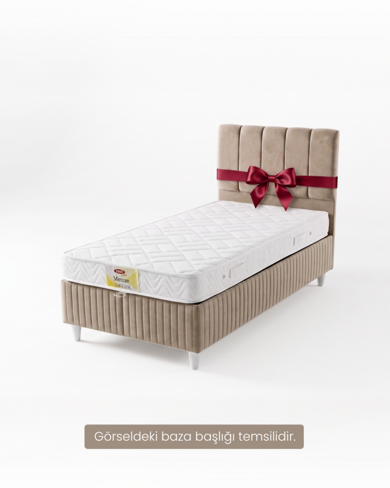 90*190 Mercan Set (Mercan Yatak & Safir Baza & Hediye Başlık)