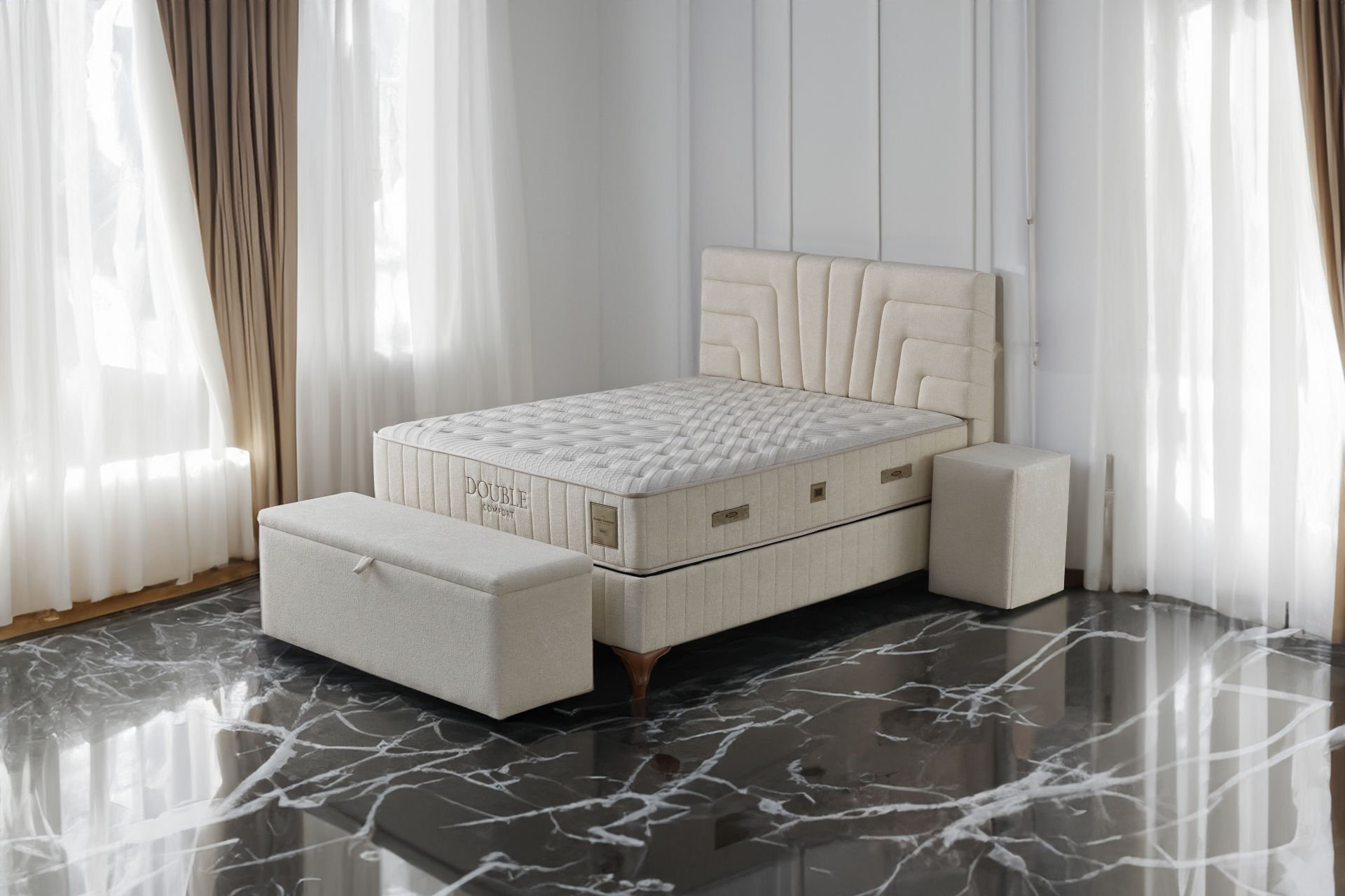 Zinde Double Comfort Ortopedik Yatak (7339 Kumaş)