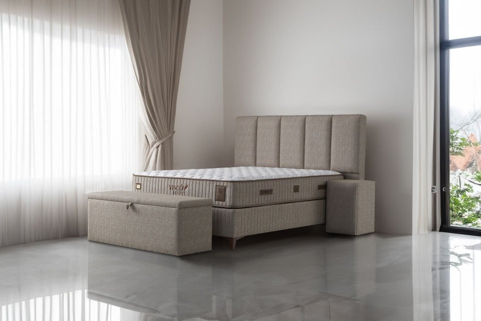 Zinde Visco Pocket Yatak Baza Başlık Seti